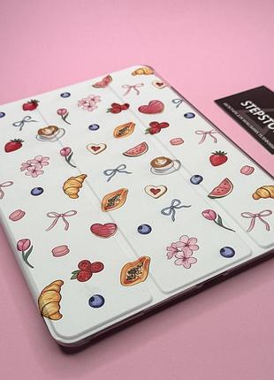 Книжка smart case для ipad 7/8/9 10.2 з малюнком прозорий слот відділ під apple pencil