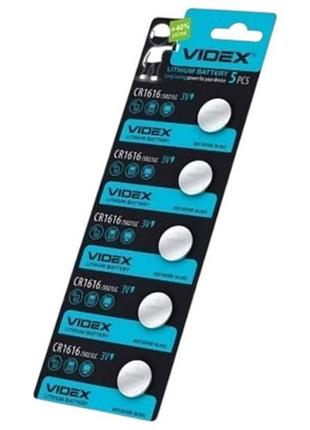 Набор батареек 5шт на блистере videx cr1616 3v top shop ua_