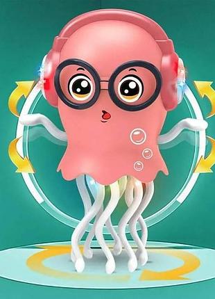 Игрушка танцующий осьминог в очках с подсветкой и звуковыми эффектами ad-99 красный top shop ua_