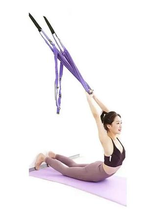 Гамак для йоги air yoga rope фиолетовый top shop ua_