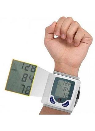 Тонометр автоматический цифровой blood pressure monitor белый top shop ua_