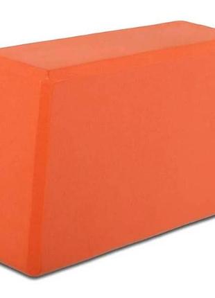 Блок для йоги 2,5*15*8см 170гр ms 0858-2 eva оранжевый top shop ua_