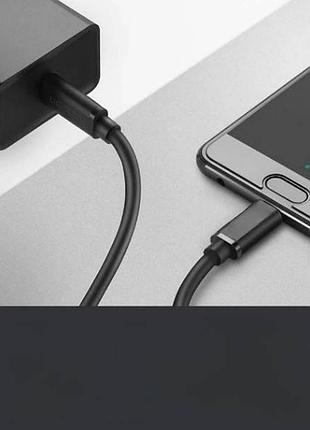 Кабель vention usb 2.0 type-c male to type-c male 3a cable 1m black pvc type top shop ua_
