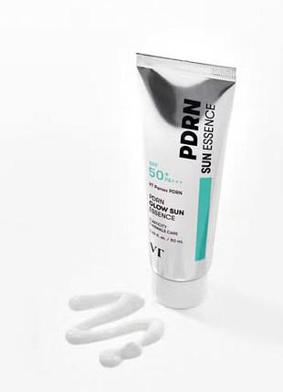 Солнцезащитная эссенция vt cosmetics pdrn glow sun essence 50 мл spf 50+/pa+++