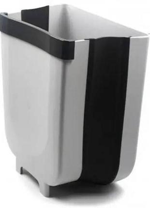 Відро для сміття навісне foldable hanging garbage bin 14см біле top shop ua_