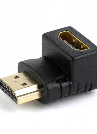 Перехідник кутовий cablexpert a-hdmi90-fml, hdmi з'єднувач роз'єм, 90 градусів
