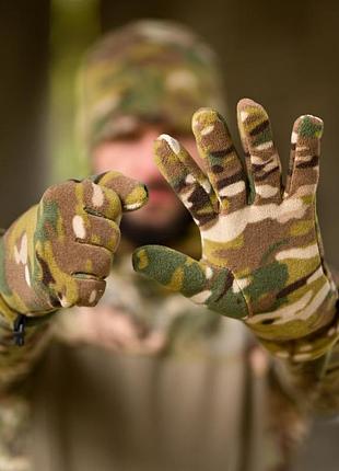 Перчатки флисовые мультикам 2