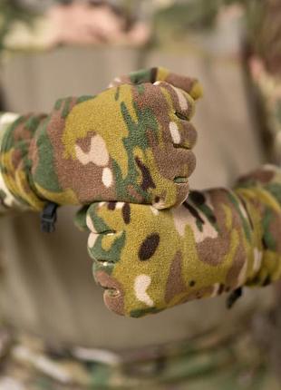 Перчатки флисовые мультикам 4