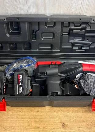 Пила цепная аккумуляторная 16" 198v 48вт +2 аккумулятора в кейсе top shop ua_