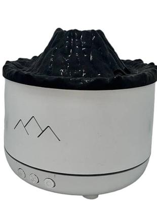 Увлажнитель воздуха вулкан с эффектом огня volcano белый top shop ua_