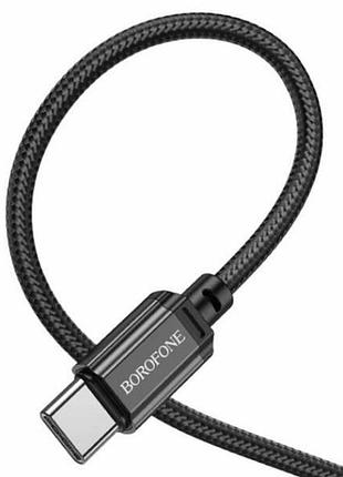 Кабель borofone bx87 sharp 60w сканування даних cable для type-c to type-c black top shop ua_