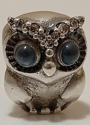 Pandora оригинал сова серебро 925