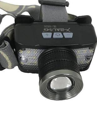 Налобний ліхтар led + cob 8825 top shop ua_