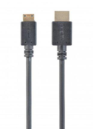 Кабель cablexpert cc-hdmi4c-6 minihdmi з позолоченими контактами вилка-c (mini) hdmi вилка, 1,8 м