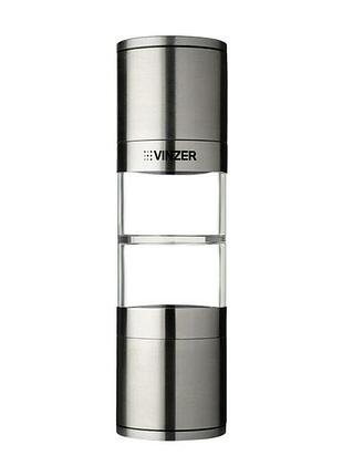 Мельница для соли и перца двухсекционная vinzer (50591)