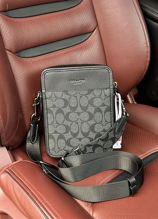 Сумка coach charter crossbody 24 in signature canvas