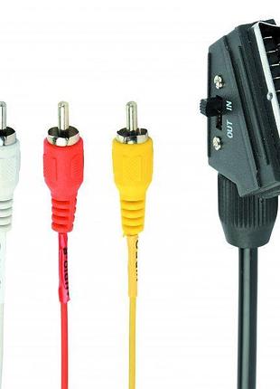 Двохнаправлений аудіо-відео кабель cablexpert ccv-519-001 rca - scart, 1.8 м