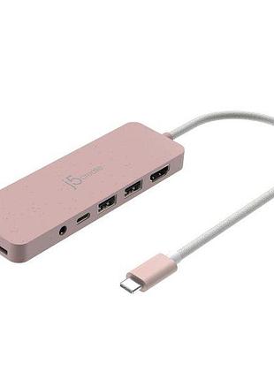Багатопортовий мультиадаптер j5create jcd373er-n, usb type-c 6-в-1