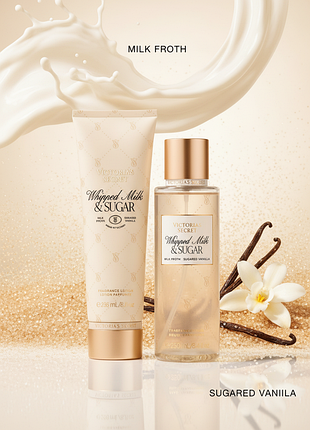 Набір victoria’s secret whipped milk & sugar: спрей + лосьйон (milk froth & sugared vanilla