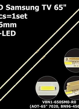Led підсвітка samsung tv 65" aot-65 7020 v8n1-650sm0-r0 (bn96-45635a lm41-00614a) 2шт.