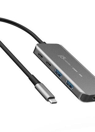 Багатопортовий мультиадаптер j5create jch453-n, usb type-c 5-в-1