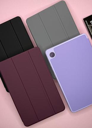Чехол книга smart case для samsung tab a11 (x130 / x135) кожаный силиконовый слот отдел под стилус