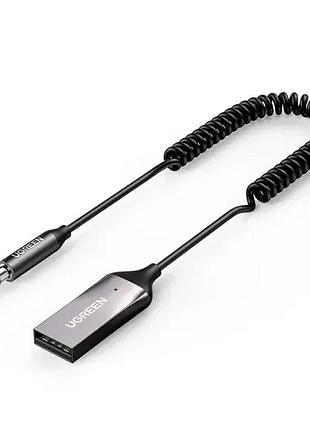 Bluetooth-ресивер ugreen cm309 bluetooth car receiver aux with mic space gray