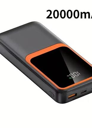 Портативный павер банк 20000 мач с led дисплеем повербанки powerbank power bank 20000 mah