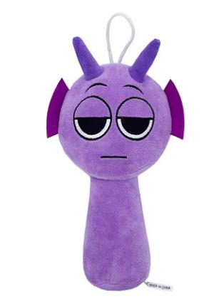 Мягкая детская игрушка дарпл спрунки инкредибокс durple sprunki toy incredibox 20 cм