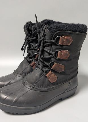 Женские шкрияно-резиненные утепленные зимние ботинки sorel alpine размер 9 / 42