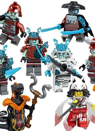 Набор конструктор фигурки человечки зомби ниндзяго ninjago