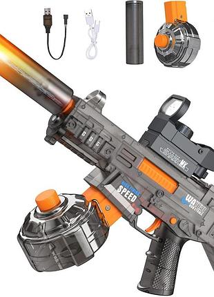 Игрушечный электрический водяной автомат ump45 с подсветкой led с трассерной насадкой