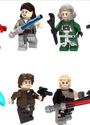 Фигурки, человечки звёздные войны star wars 8 штук