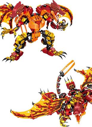Конструктор набір фігурки бойовий вогняний дракон ninjago ninjago 738 деталей в коробці