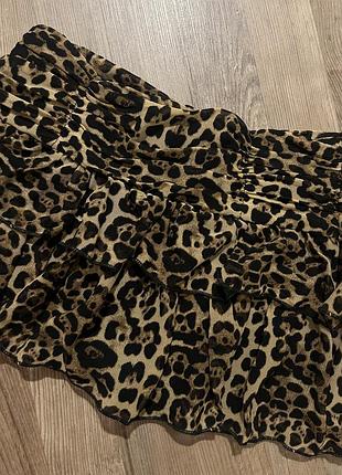 Міні спідниця леопардова 2