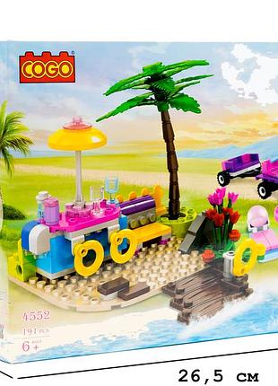 Конструктор "дівчатка" (191 елм.) на пляжі / cogo