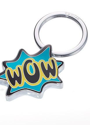 Брелок troika "wow" синій