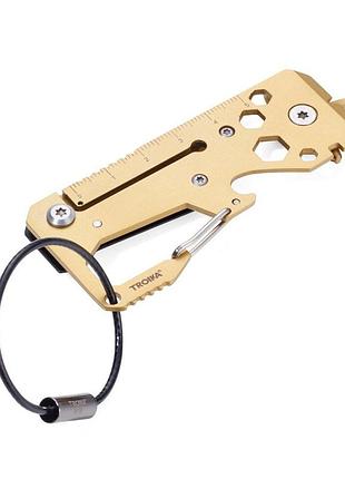 Брелок-мультінструмент toolinator, золотий 2
