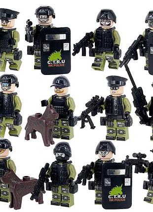 Конструктор фигурки человечки военные полиция спецназовцы солдаты swat