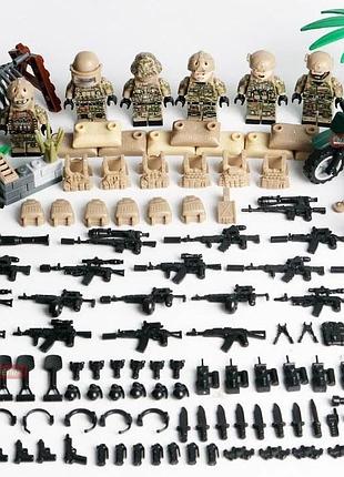 Фігурки спецназ цсо альфа військові афганістан у пісочному камуфляжі