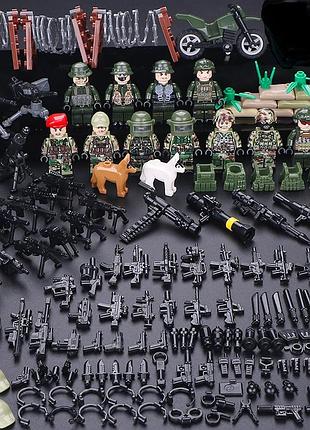 Конструктор фигурки человечки военные спецназ альфа солдаты swat много оружия