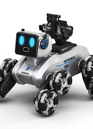 Робот трюковий собака на радіокеруванні stunt robot dog h29-3 з led-підсвіткою і водяною гарматою