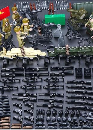 Набор фигурки человечки конструктор военные вторая мировая война