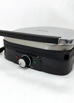 Прижимной контактный гриль rainberg rb-5413 c терморегулятором 3200w