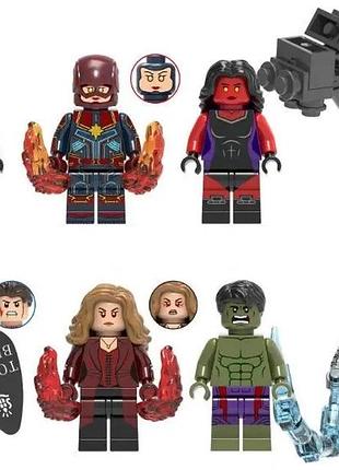 Набір міні фігурок конструктор чоловічки месники 8 шт, супергерої marvel, dc