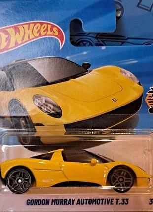 Hot wheels 2026 exoticars gordon murray auto. t.33 2/10 3/250 jjj62 гордон мюррей машинки базові колекційні хот вілс