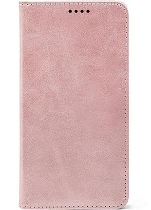 Шкіряний чохол книжка для телефону на xiaomi poco c71 rose gold (strong)