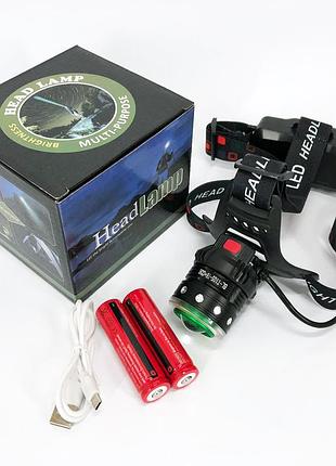 Фонарь на голову со встроенным аккумулятором police t105-t6+cob, фонарик налобный мощный hn-67