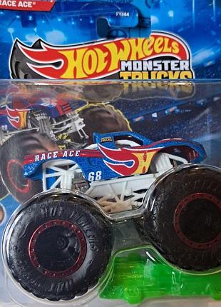 Hot wheels monster trucks race ace jkj98 mattel хот вілс монстер трак рейс ейс аси треків машинка