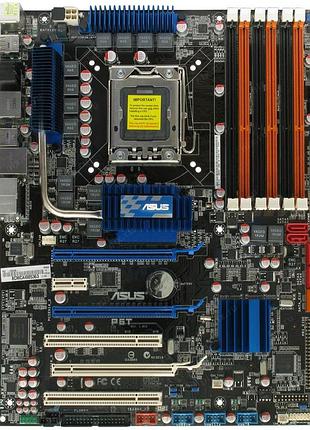 Топовая надежная материнская плата socket lga 1366 asus p6t sli на x58 чипсете ( 6 слотов ddr3) сгарантией